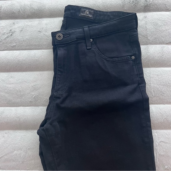 AG Prima Mid Rise Cigarette Jeans in Black - Picture 5 of 10